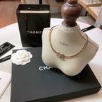 CHANEL - Crystal CC Choker Necklace