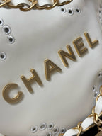CHANEL - Shiny Calfskin & Gold-Tone Metal