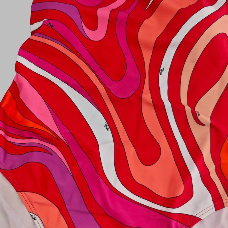 PUCCI - Patterned Halterneck One-Piece Swimsuit