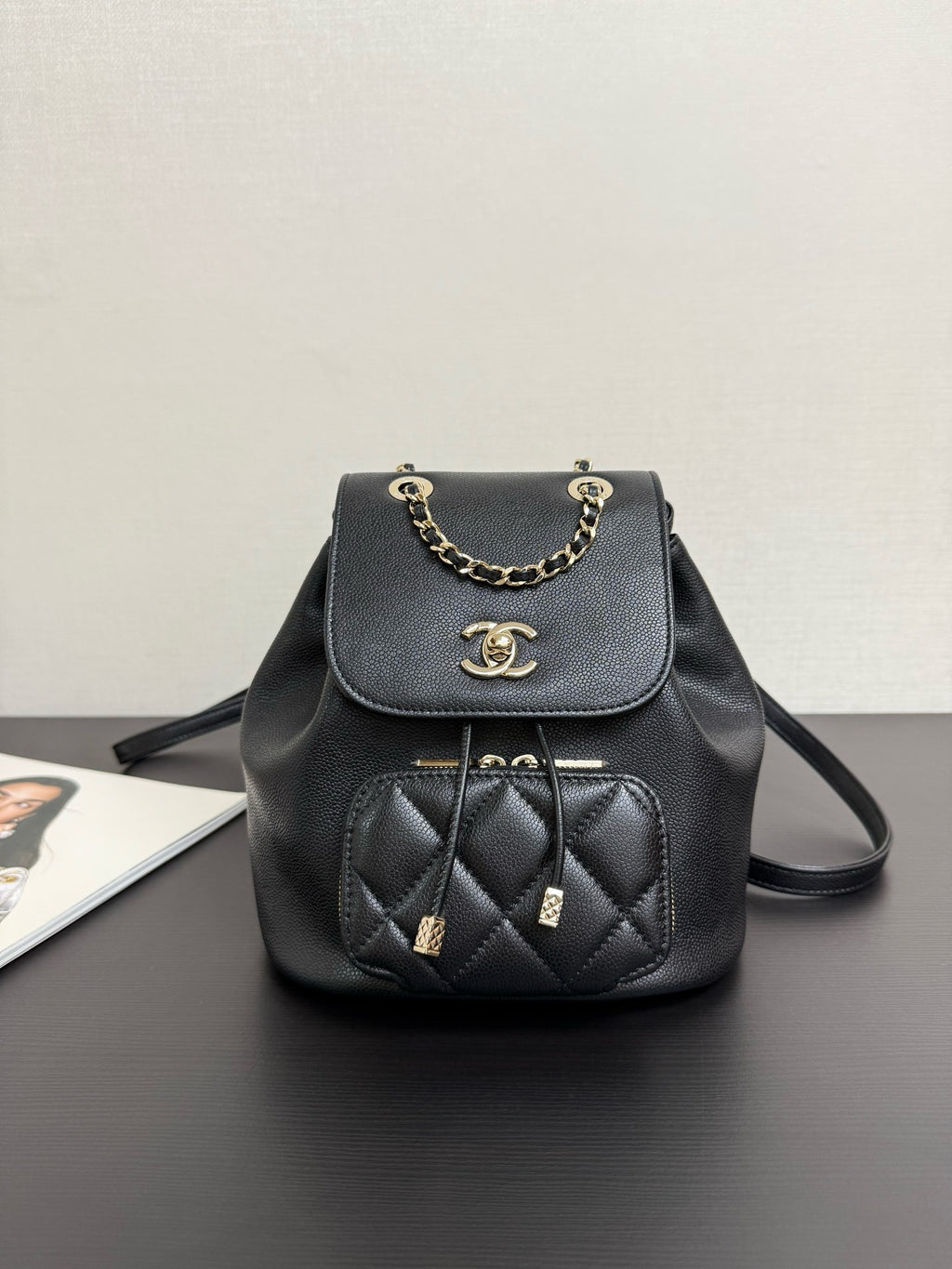 CHANEL - Chanel Mini Caviar Urban Spirit Backpack