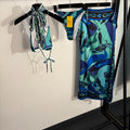 PUCCI - Patterned Halterneck bikini Swimsuit