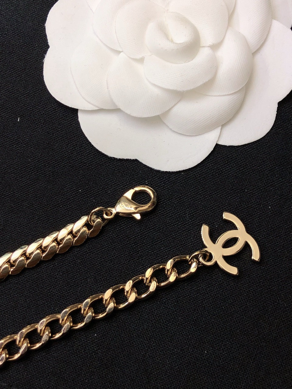 CHANEL - Crystal CC Choker Necklace