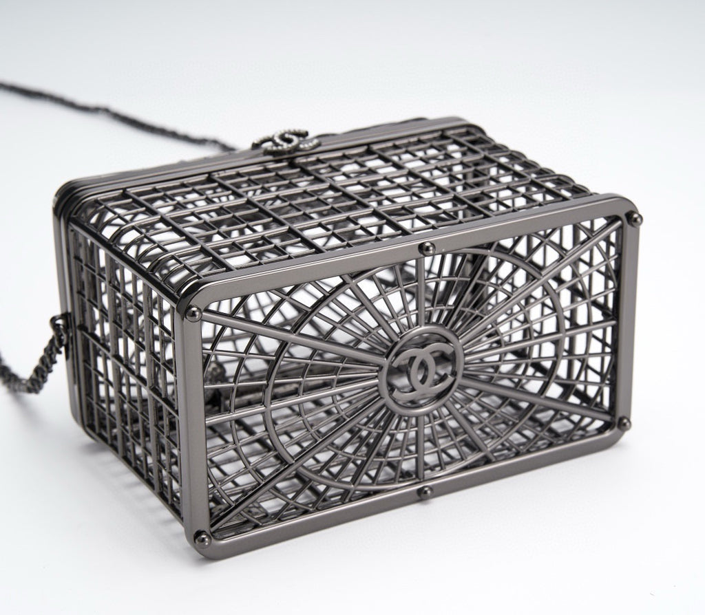 CHANEL - BIRD CAGE BAG RUNWAY EVENING BAG