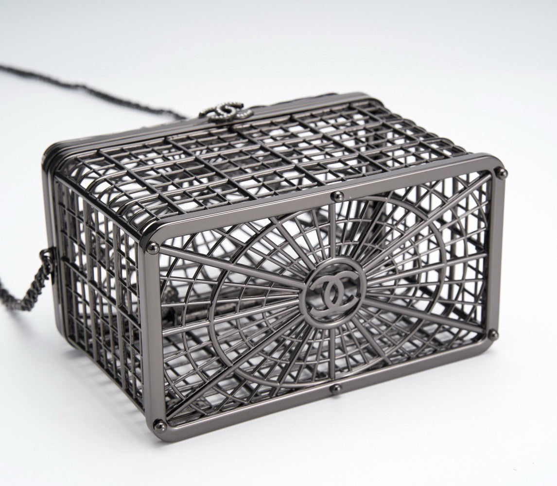 CHANEL - BIRD CAGE BAG RUNWAY EVENING BAG