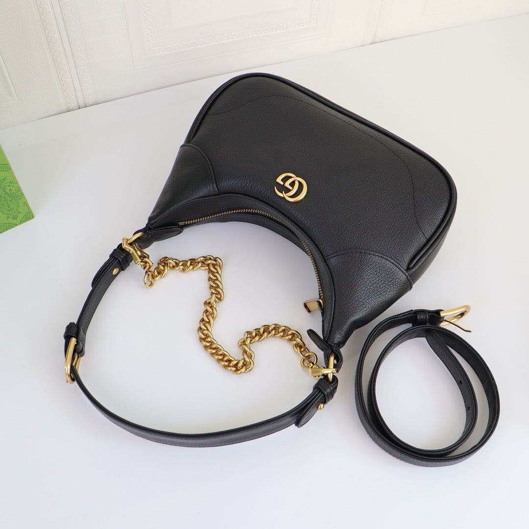 GUCCI - Aphrodite Leather Small shoulder bag