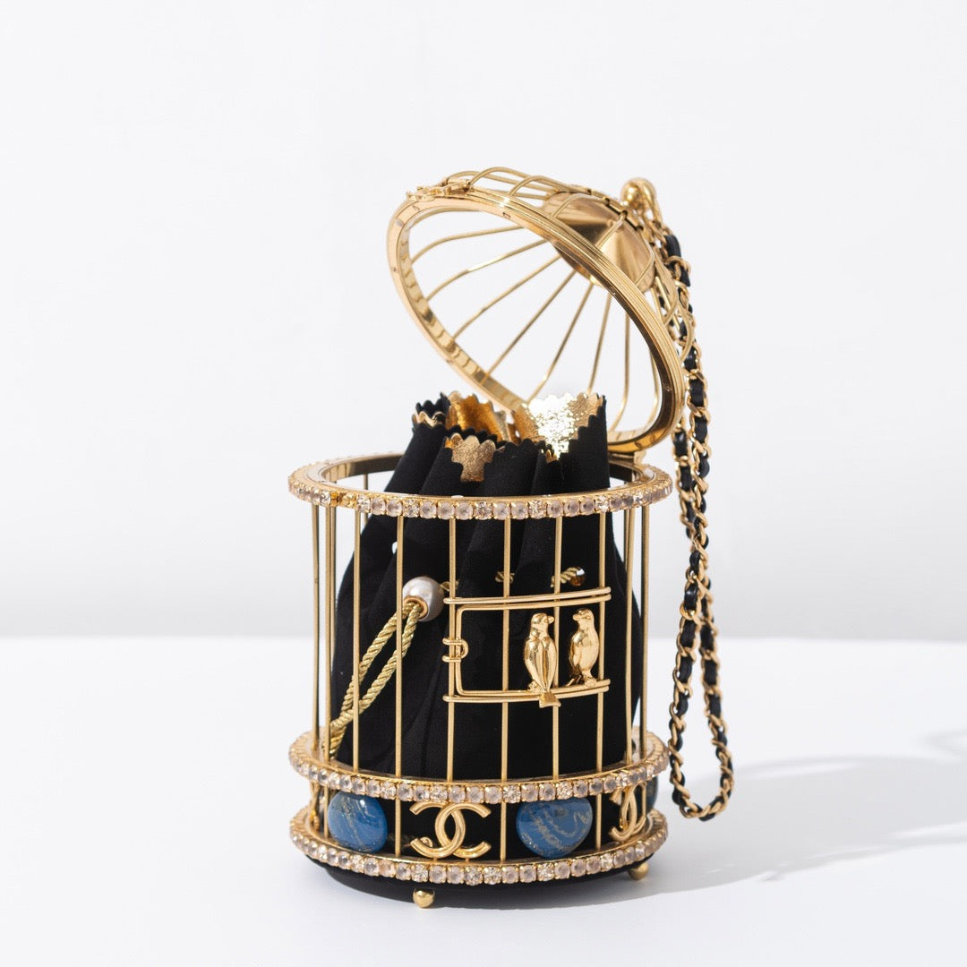 CHANEL - BIRD CAGE BAG RUNWAY EVENING BAG