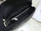 SAINT LAURENT- Black Leather Handbag