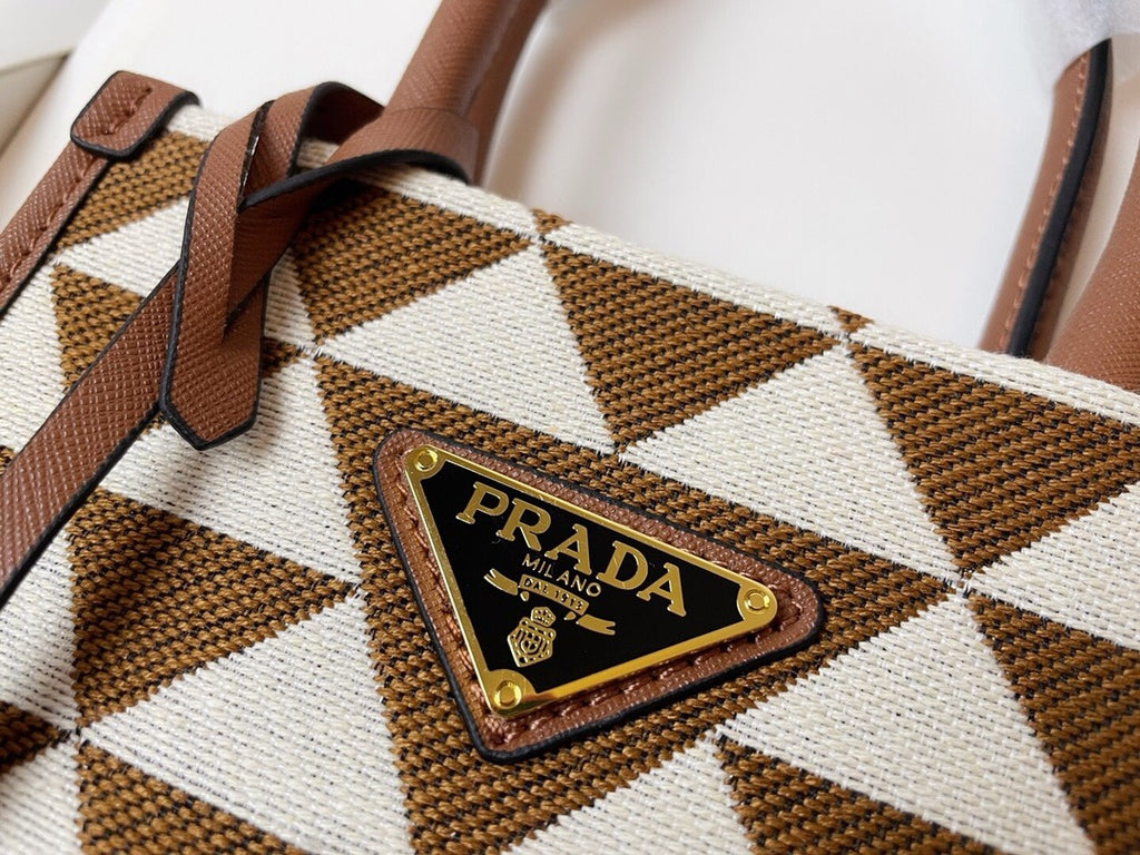 PRADA - Galleria cloth handbag