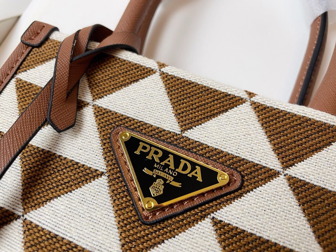 PRADA - Galleria cloth handbag