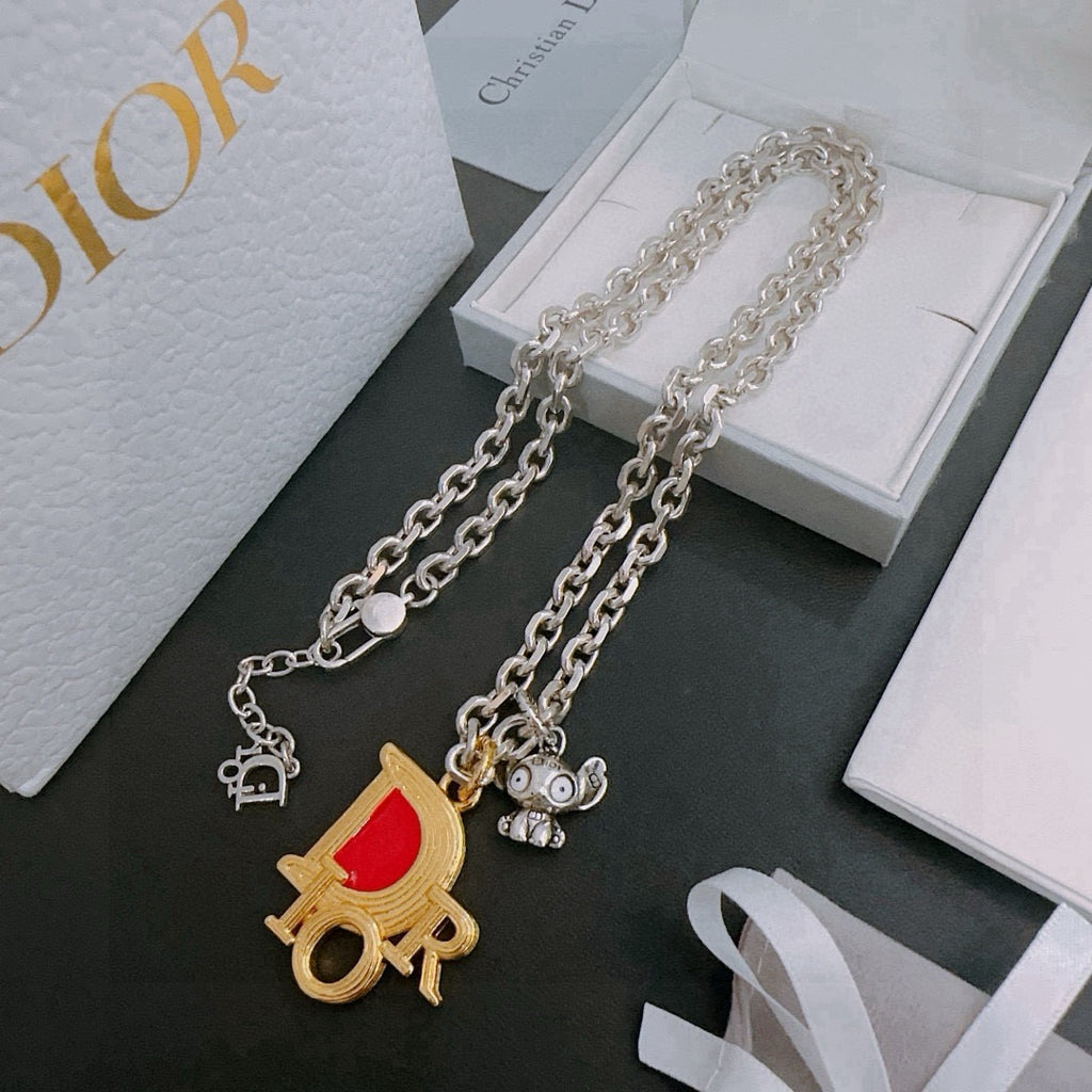 DIOR - Oblique Pendant Necklace