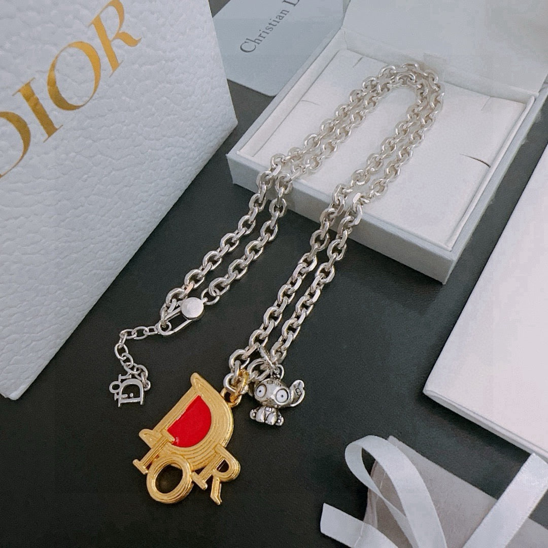 DIOR - Oblique Pendant Necklace