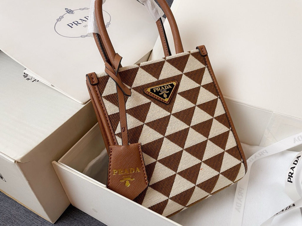 PRADA - Galleria cloth handbag
