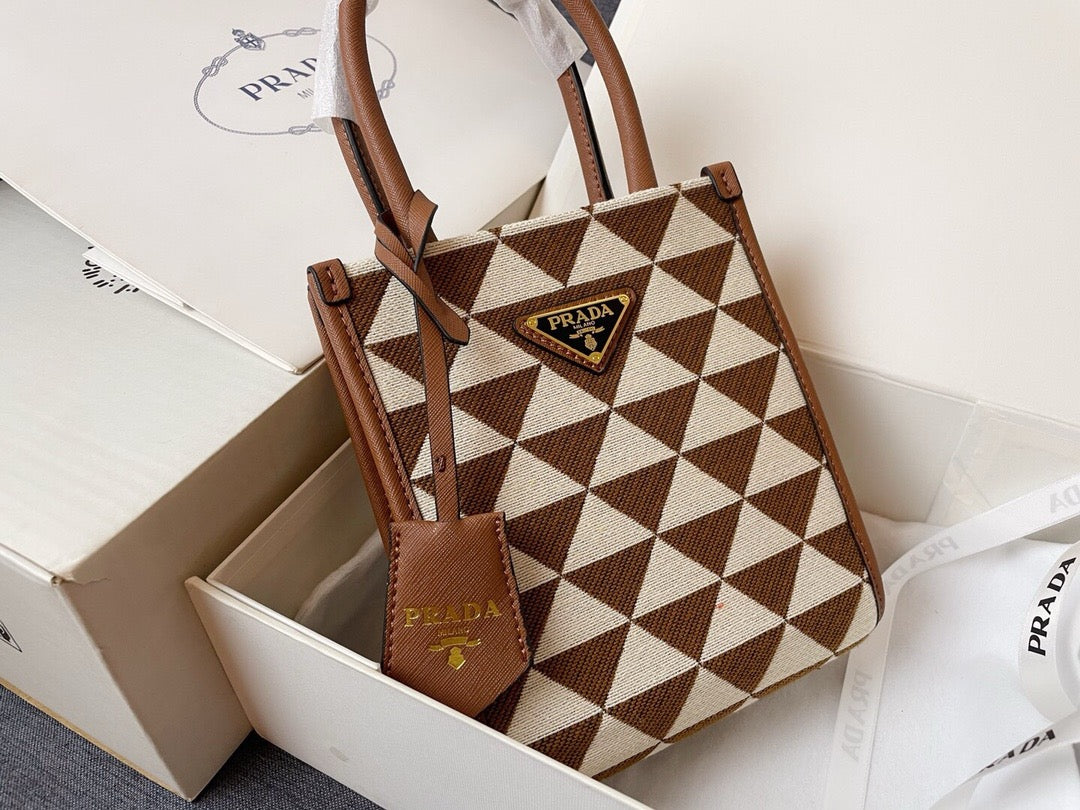 PRADA - Galleria cloth handbag