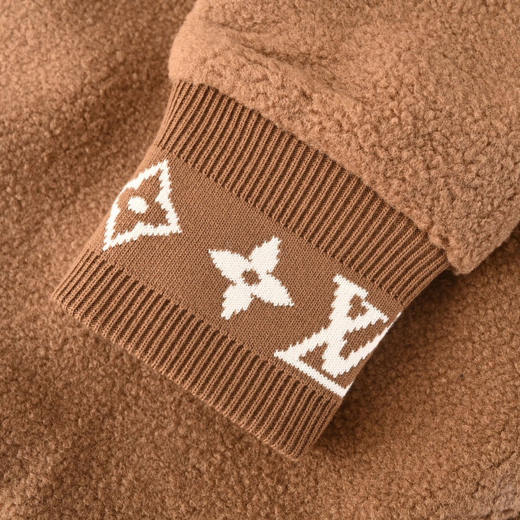 LOUIS VUITTON - Leather Patch Fleece