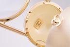 CHANEL - Cruise Pearled Cylinder Minaudière with Gold Handle