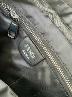 FENDI -  Zucca Coated Canvas and Leather  Bag