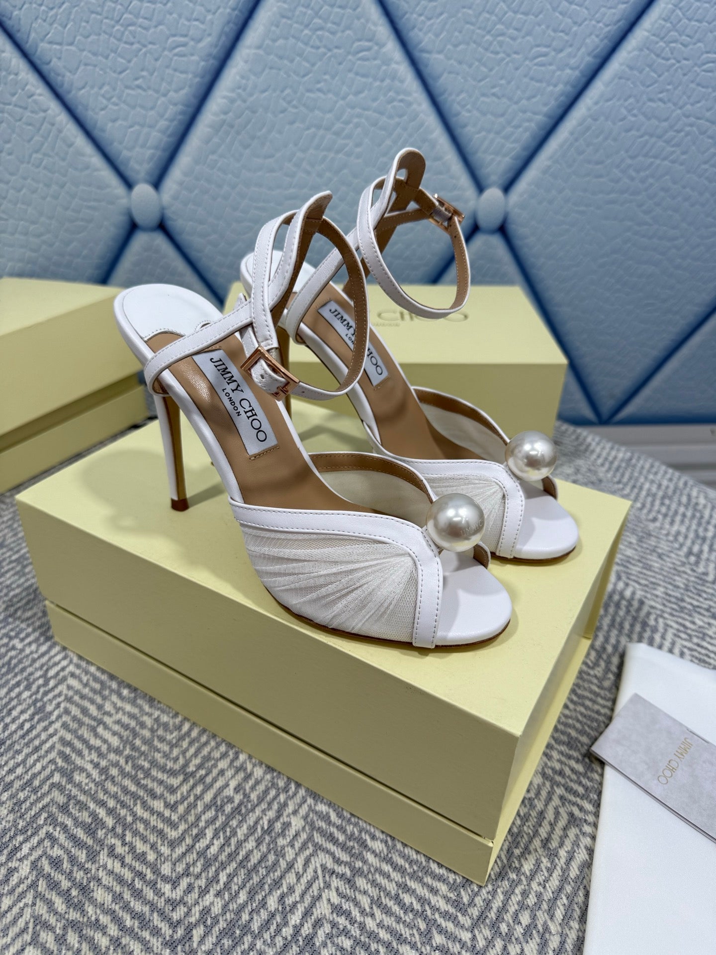 JIMMY CHOO - Sandals with Pearl