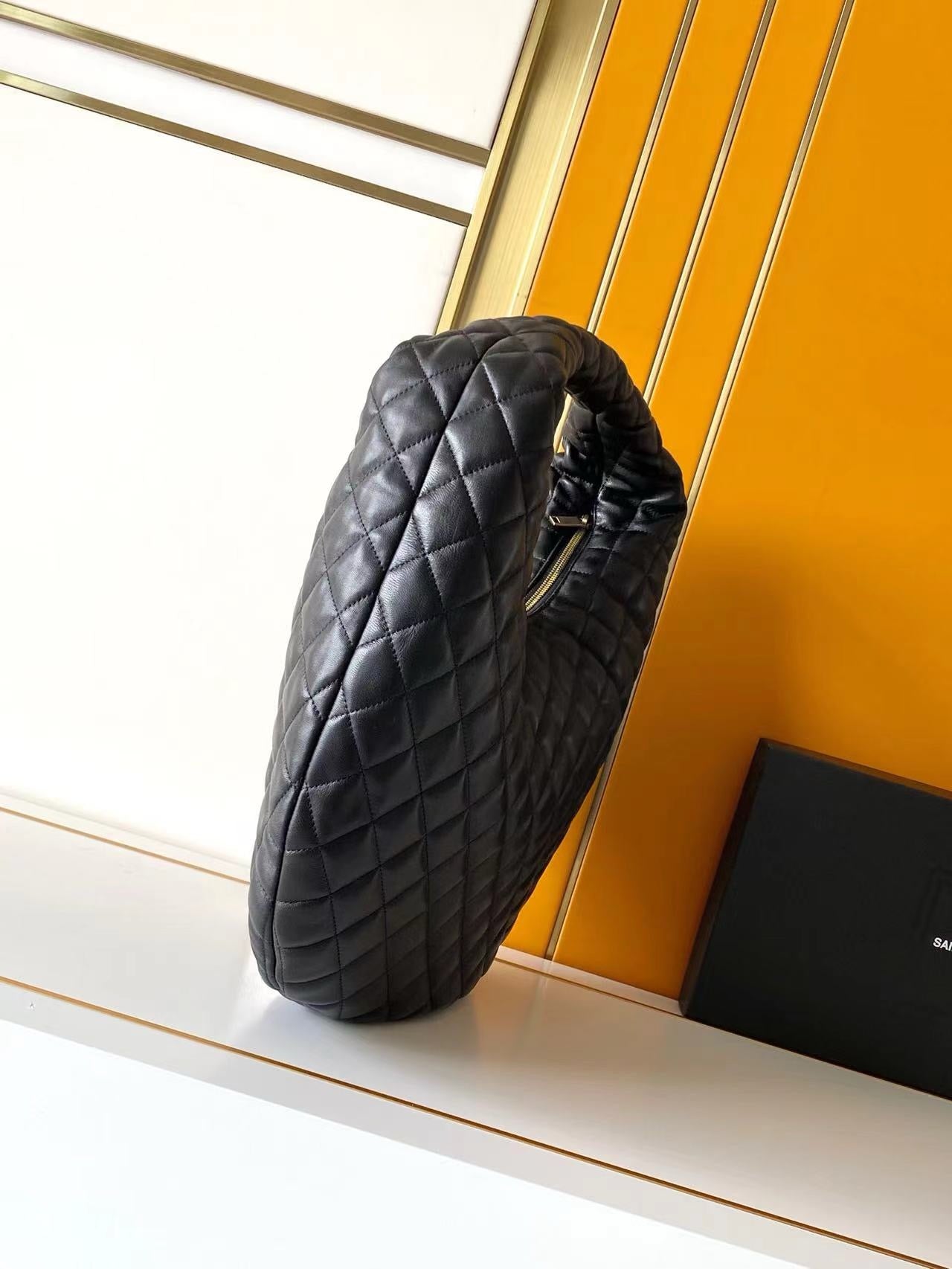SAINT LAURENT - Icare Medium quilted suede shoulder bag