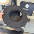 CHANEL - trimmed raffia sun hat