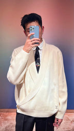 LOUIS VUITTON -  Knit Cardigan Jacket with Shawl Collar jacke