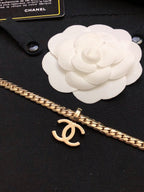 CHANEL - Crystal CC Choker Necklace