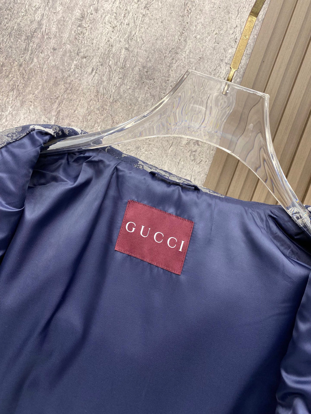 GUCCI  - Retro camouflage monogram print jacket