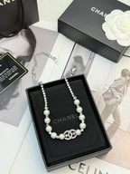 CHANEL - Crystal CC Choker Necklace
