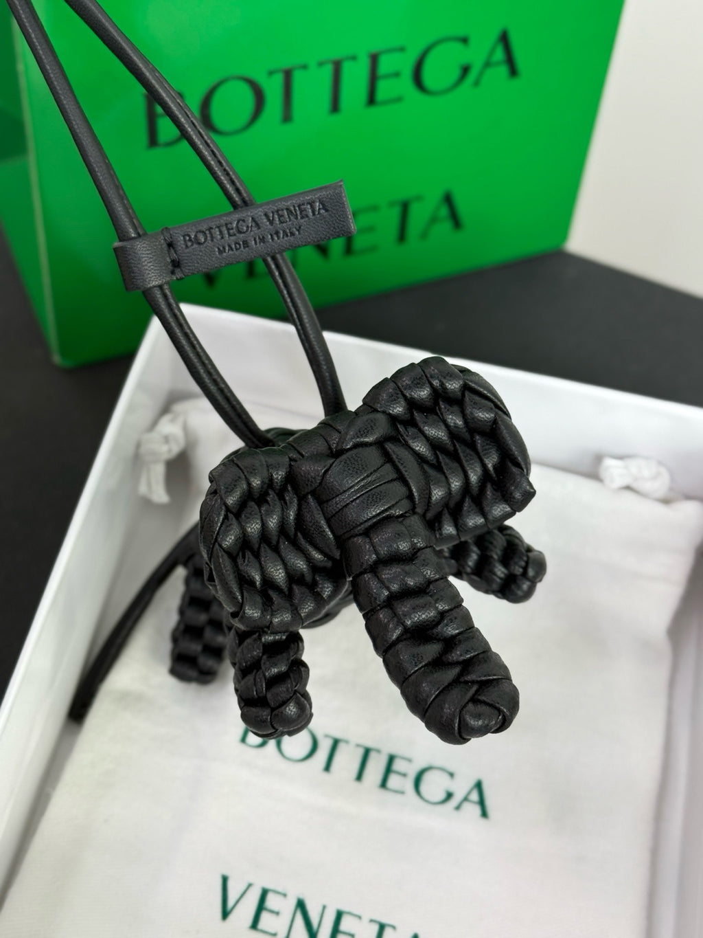 BOTTEGA VENETA - Intrecciato Leather Bag Charm