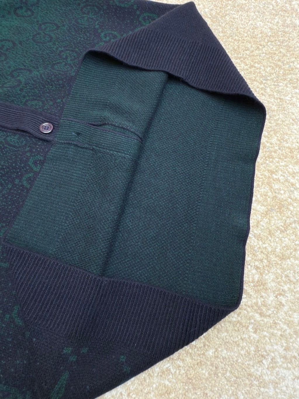 GUCCI  - GG degradé-jacquard cardigan