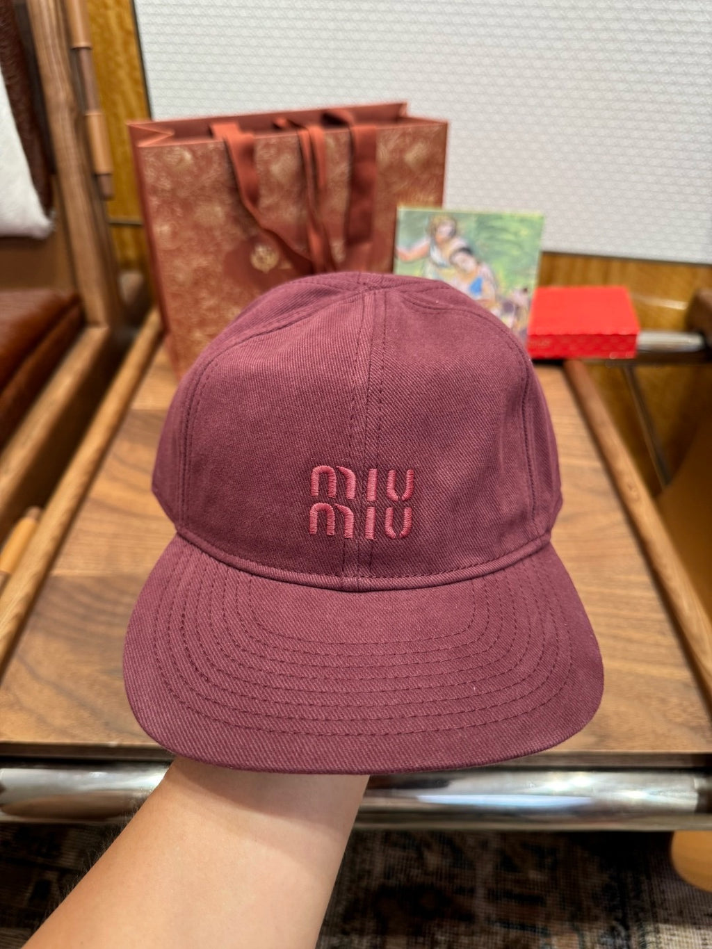 MIU MIU - Denim baseball cap