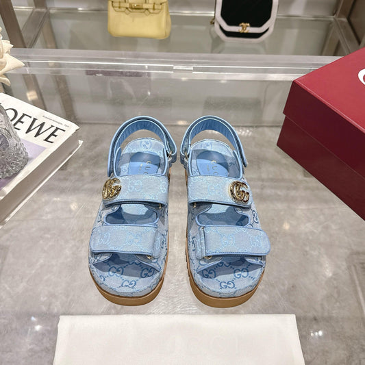 GUCCI - WOMEN'S SANDAL WITH DOUBLE G