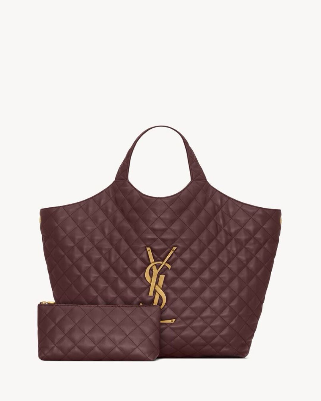SAINT LAURENT- bea tote in grained leather