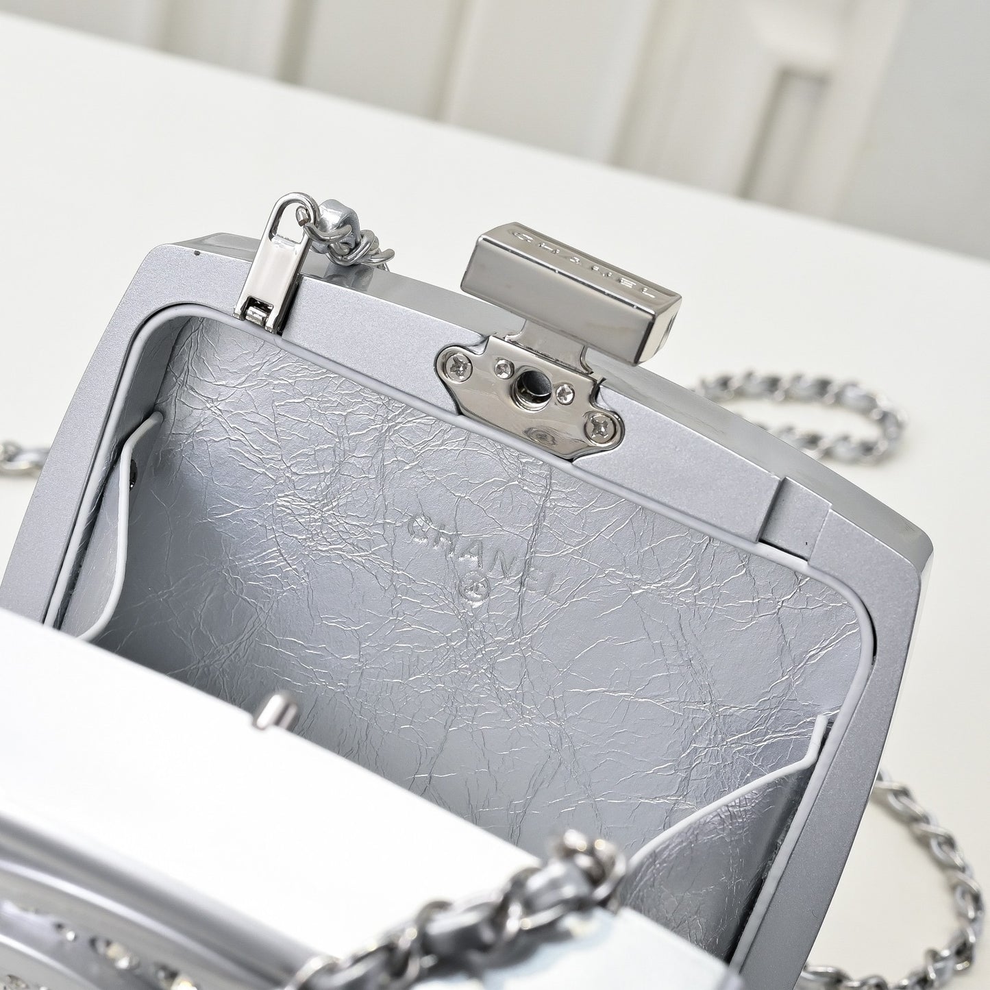 CHANEL -  Micro Metallic Long Shoulder Bag