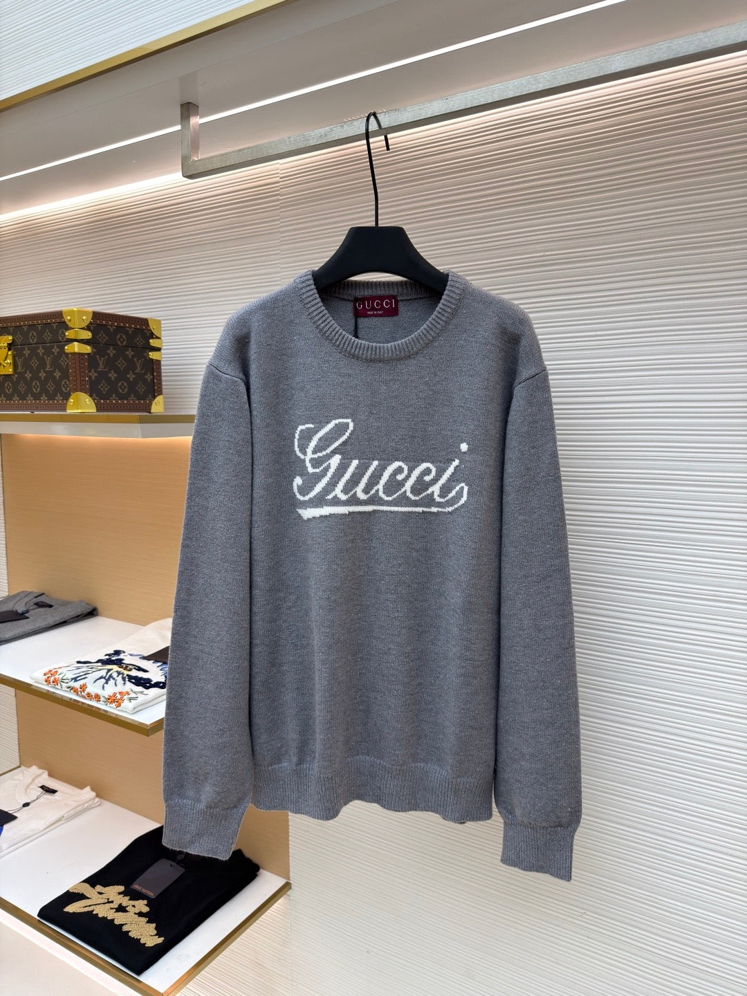 GUCCI  - Knit wool jumper with intarsia unisex