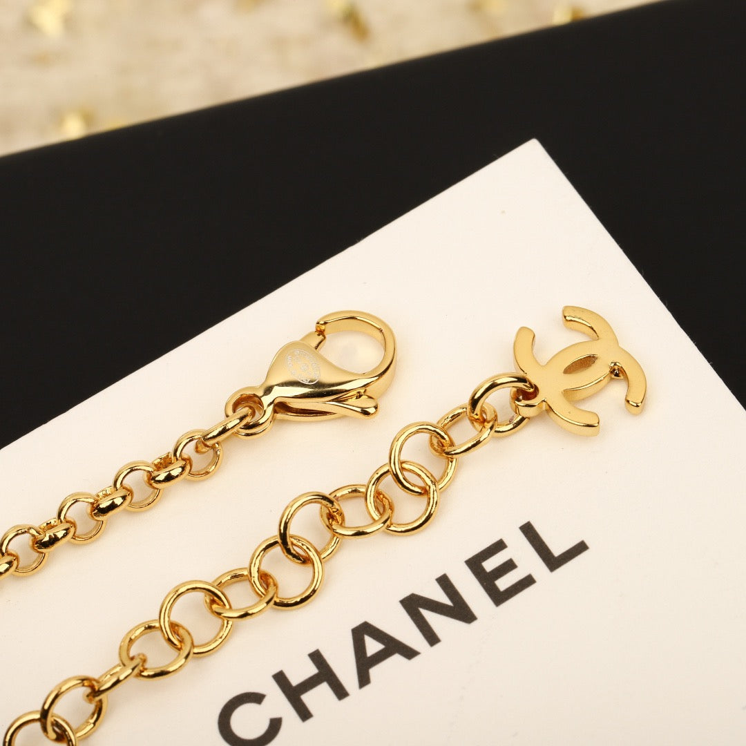 CHANEL - Crystal CC Choker Necklace