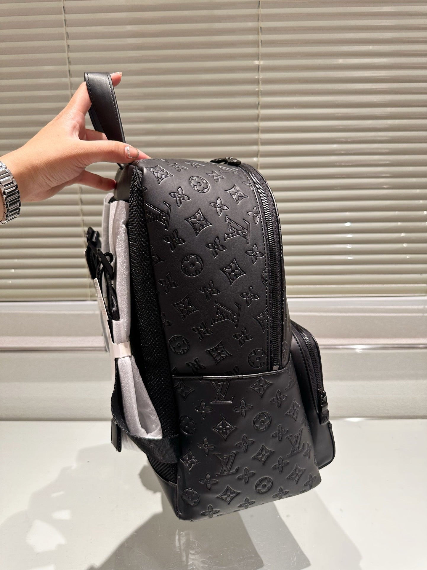 LOUIS VUITTON- Leather Backpack