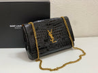 SAINT LAURENT- Black Leather Handbag