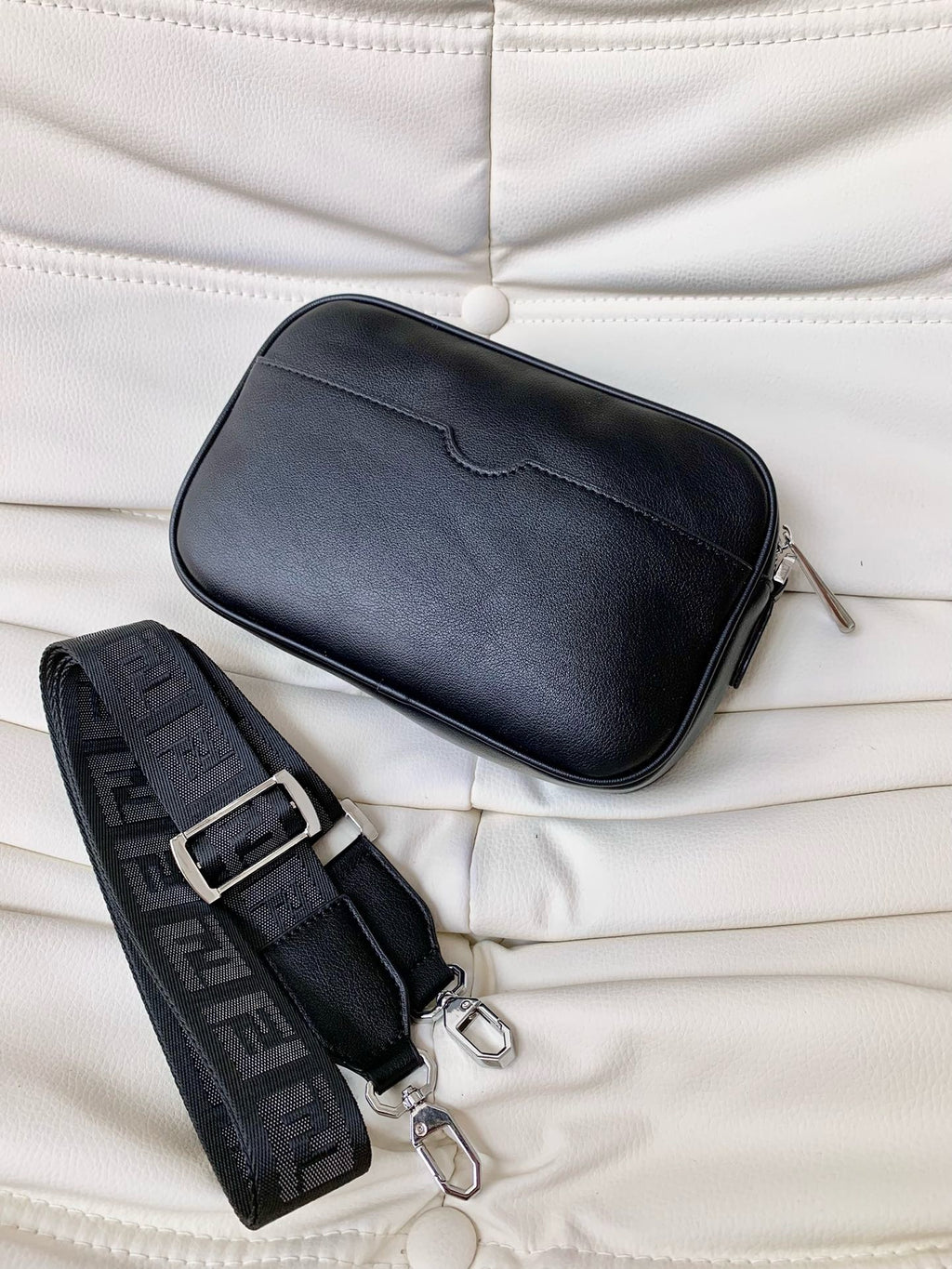 FENDI -  Zucca Coated Canvas and Leather  Bag