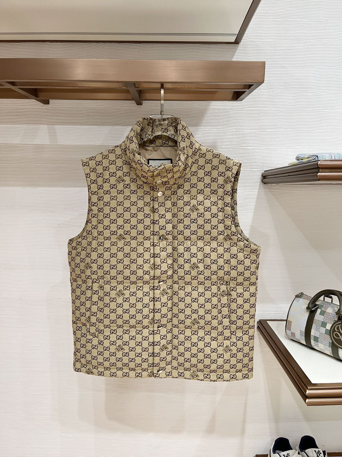 GUCCI - GG unisex Canvas Padded Gilet
