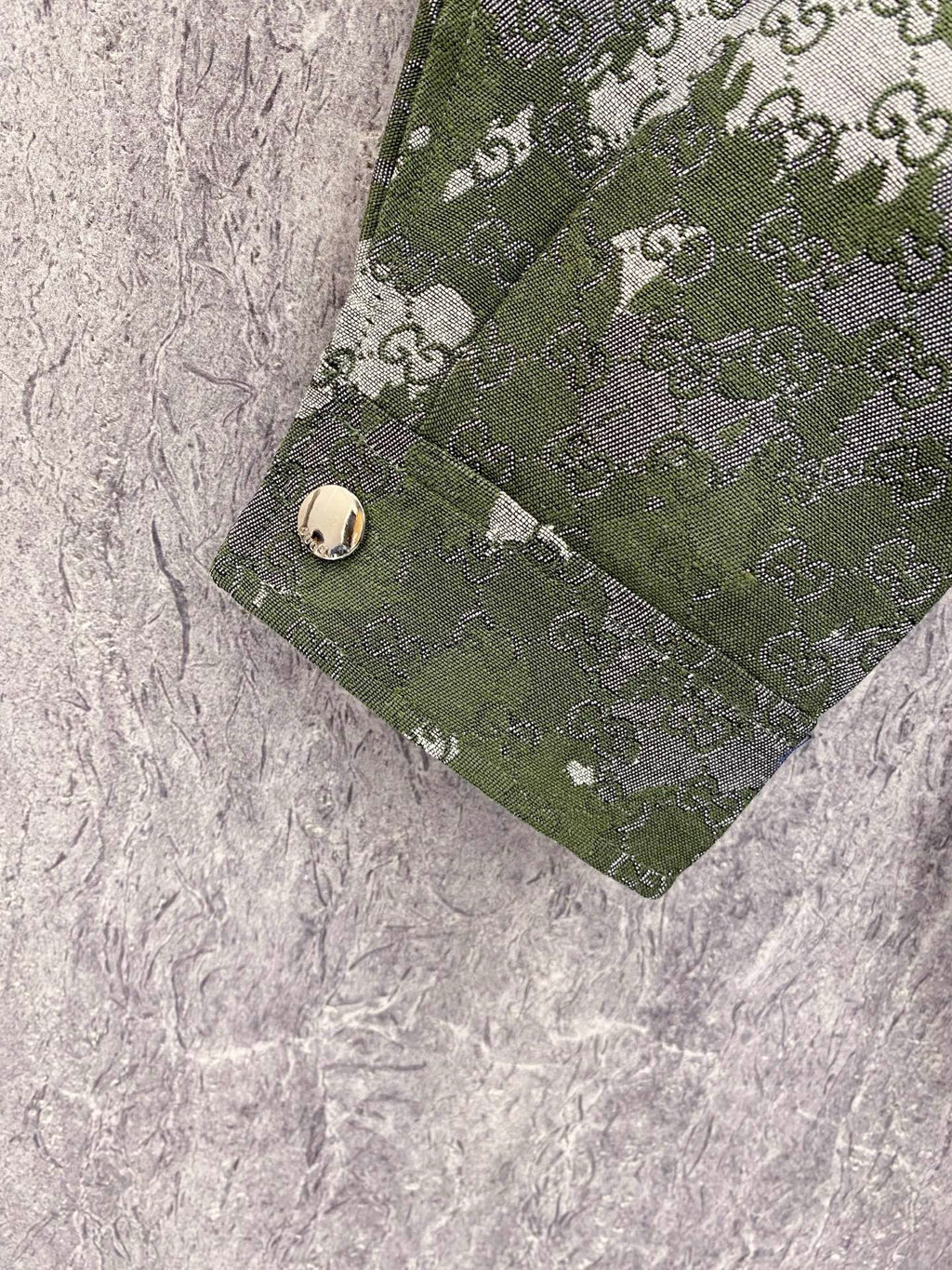 GUCCI  - Retro camouflage monogram print jacket