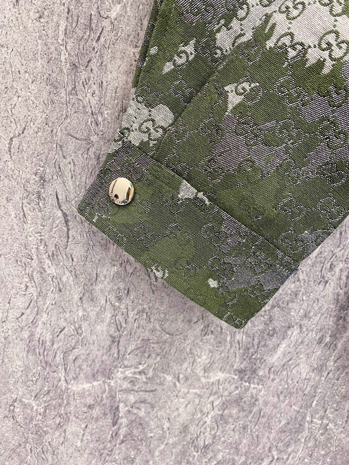 GUCCI  - Retro camouflage monogram print jacket