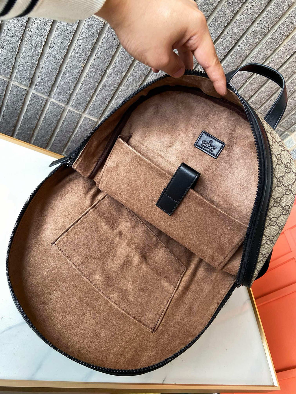 GUCCI - GG Supreme Monogram Medium Backpack