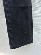GUCCI - cotton denim pants with horsebit