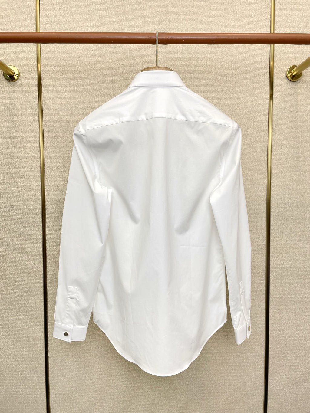 GUCCI -  Cotton shirt with embroidered collar