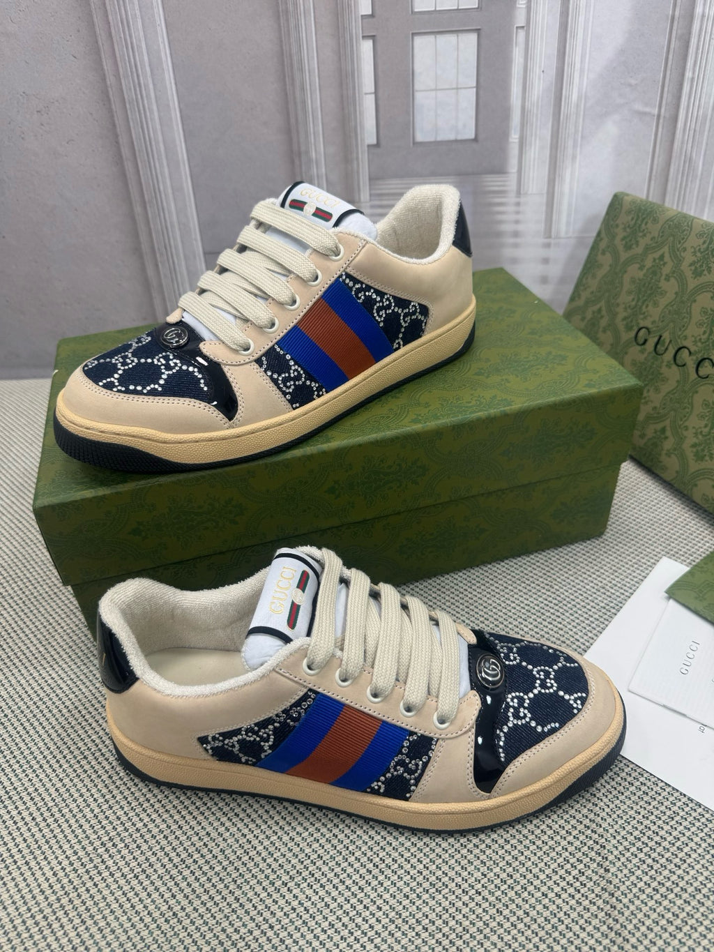 GUCCI - GG crystal Screener sneaker