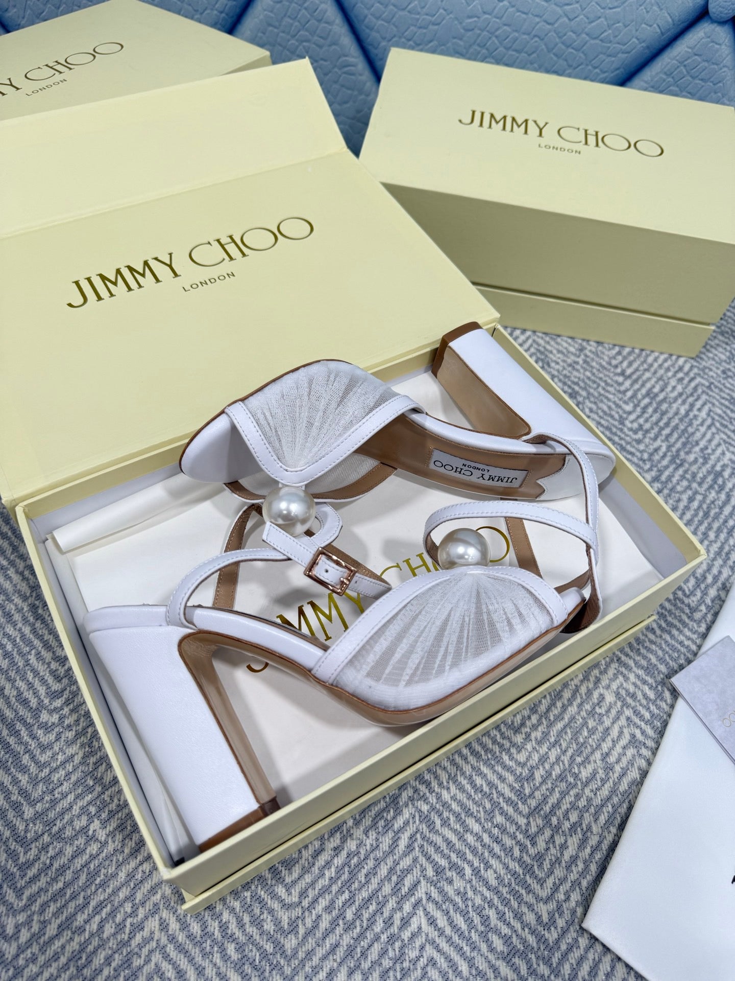 JIMMY CHOO - Sandals with Pearl