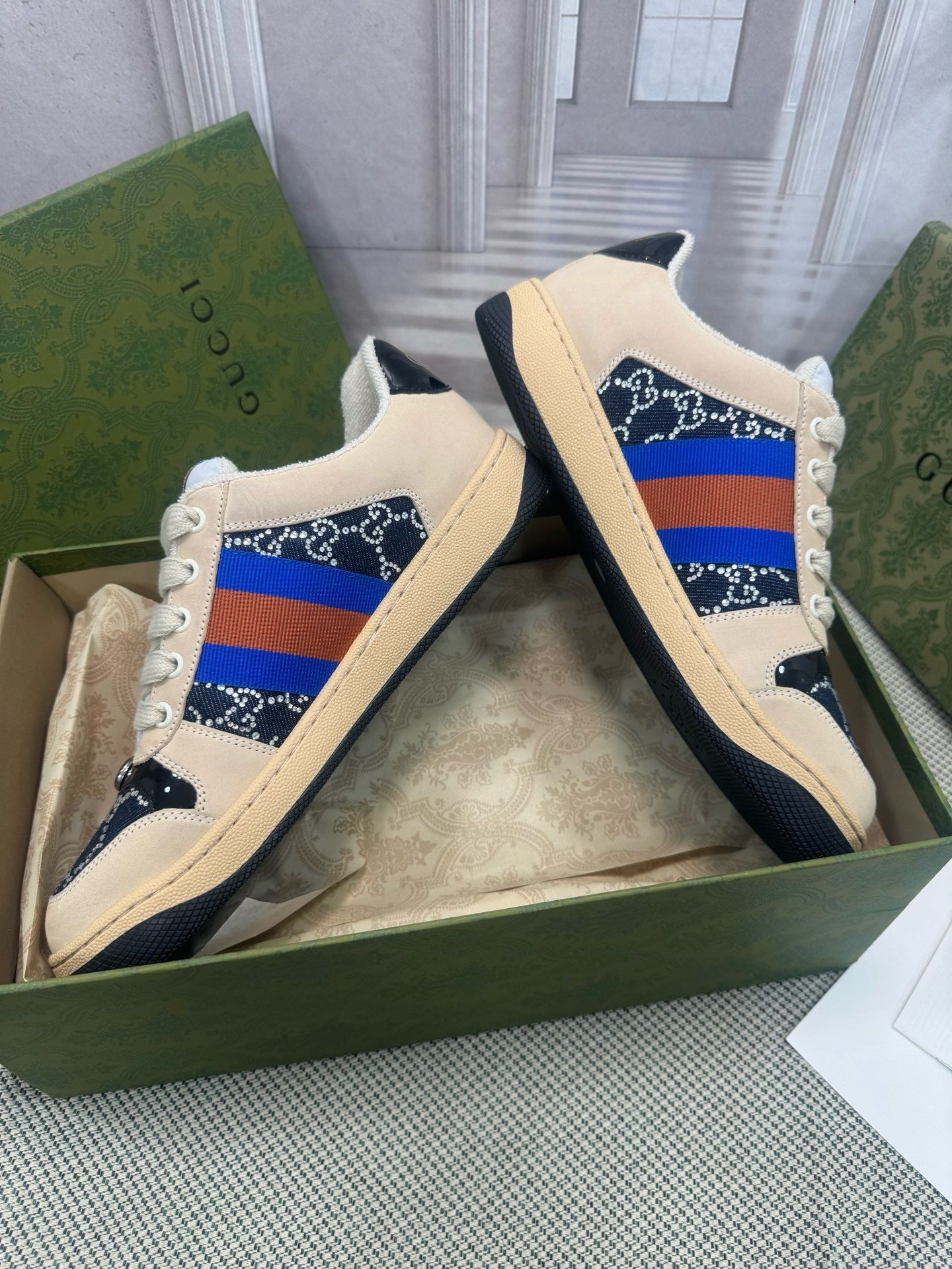 GUCCI - GG crystal Screener sneaker