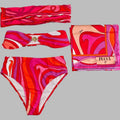 PUCCI - Patterned Halterneck bikini Swimsuit