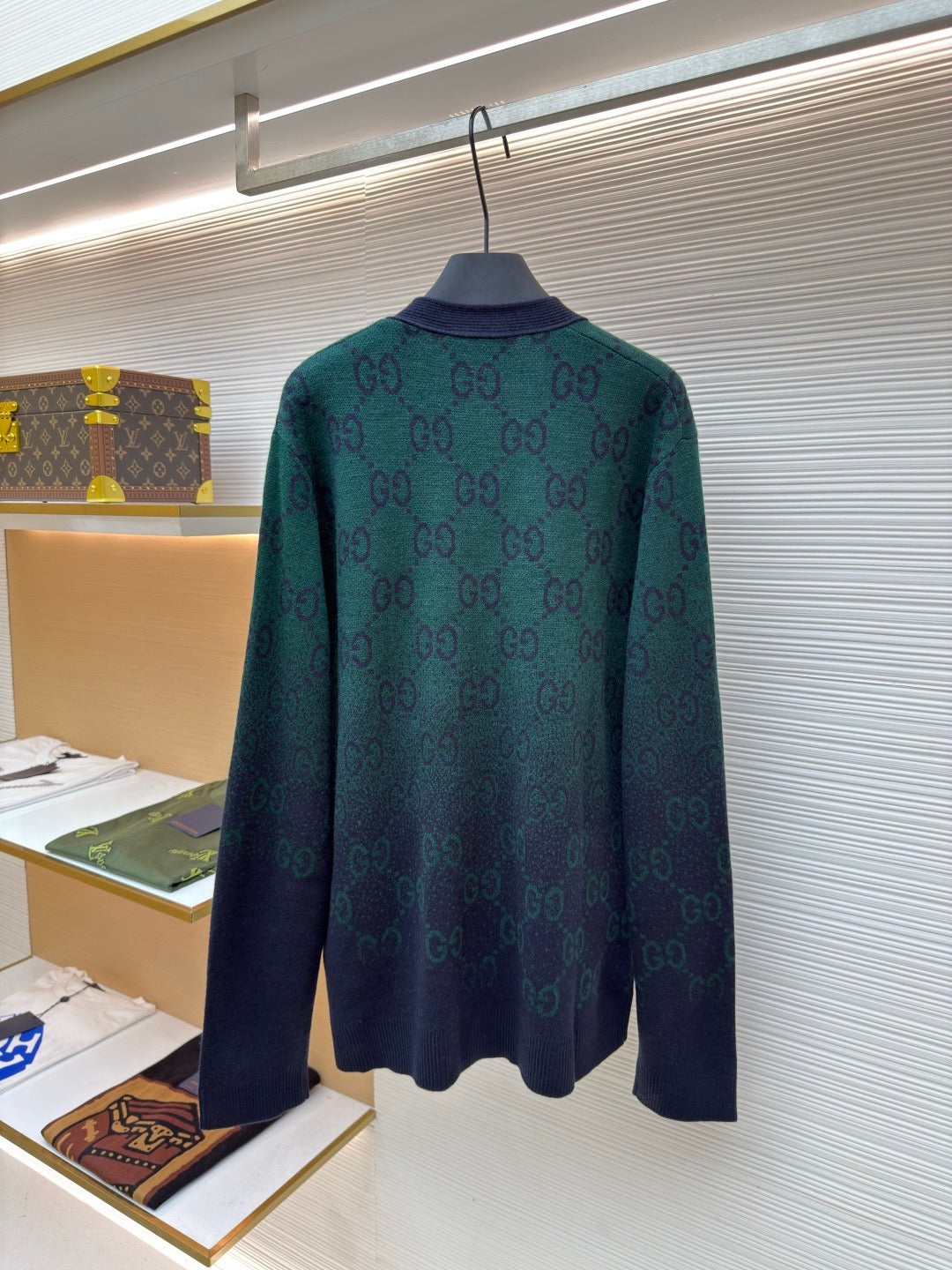 GUCCI  - GG degradé-jacquard cardigan