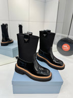 PRADA - Monolith Brushed Leather Chelsea Boot